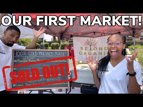 OUR FIRST TIME VENDING AT A FAMRER’S MARKET| 100% ORGANIC COLD PRESSED JUICE