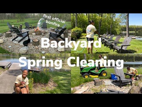 GIVING OUR FIRE PIT AREA A SPRING REFRESH (IT WAS SO BAD)
