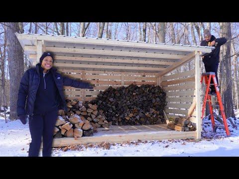 We Built a Large Firewood Shed w/ ZERO Experience | Building a Homestead on Faith! 